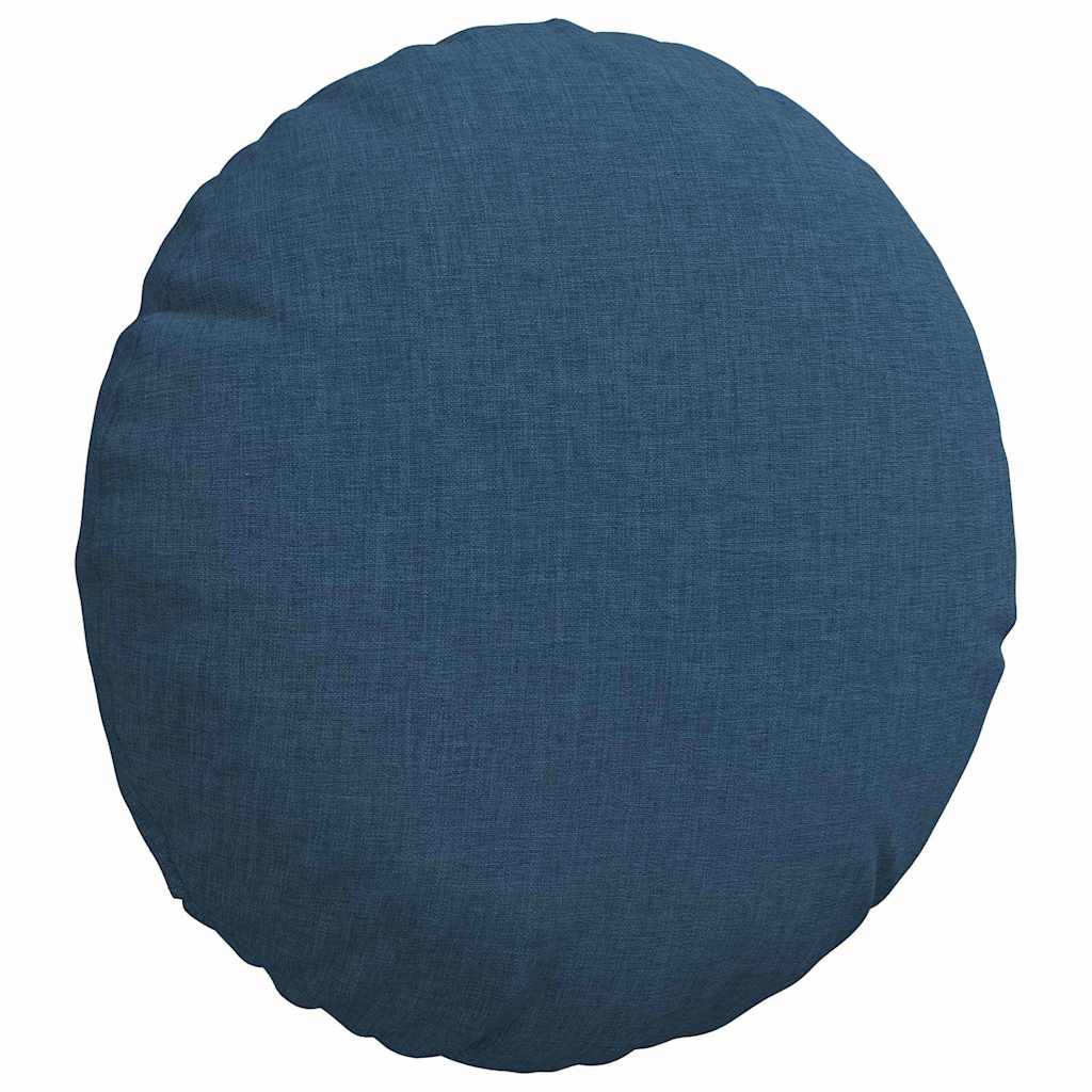 Cuscini per Seduta 2 pcs Blu Ã˜30 x 13 cm Tessuto