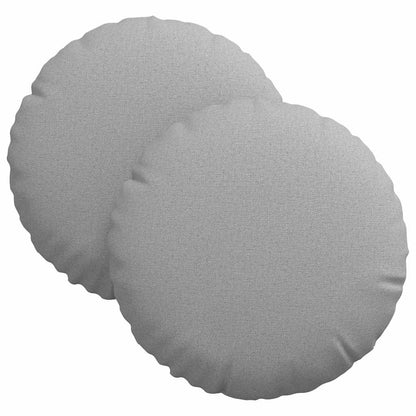 Cuscini per Seduta 2 pcs Grigio Nuvola Ã˜30 x 13 cm Tessuto