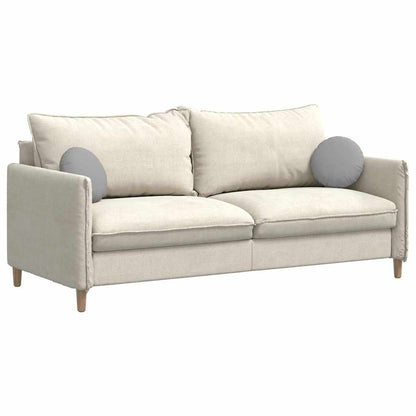 Cuscini per Seduta 2 pcs Grigio Nuvola Ã˜30 x 13 cm Tessuto
