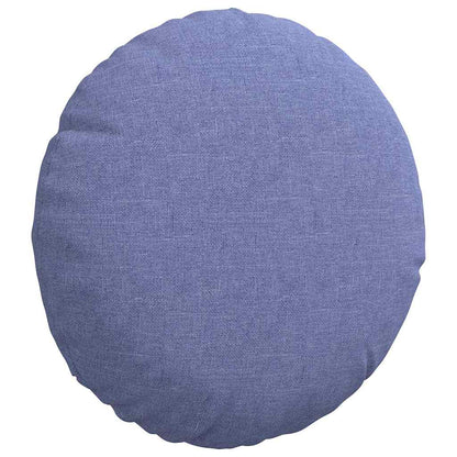 Cuscini per Seduta 2 pcs Blu jeans Ã˜30 x 13 cm Tessuto