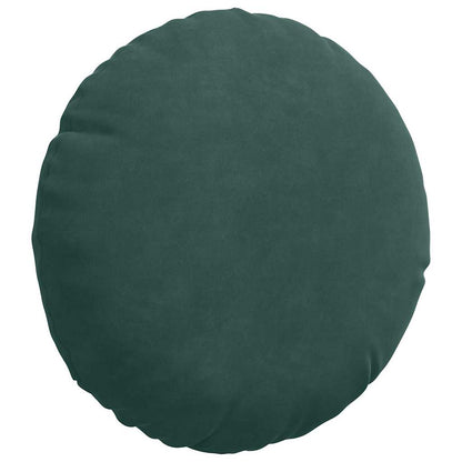 Cuscini per Seduta 2 pcs Verde Scuro Ã˜ 40 x 13 cm Velluto