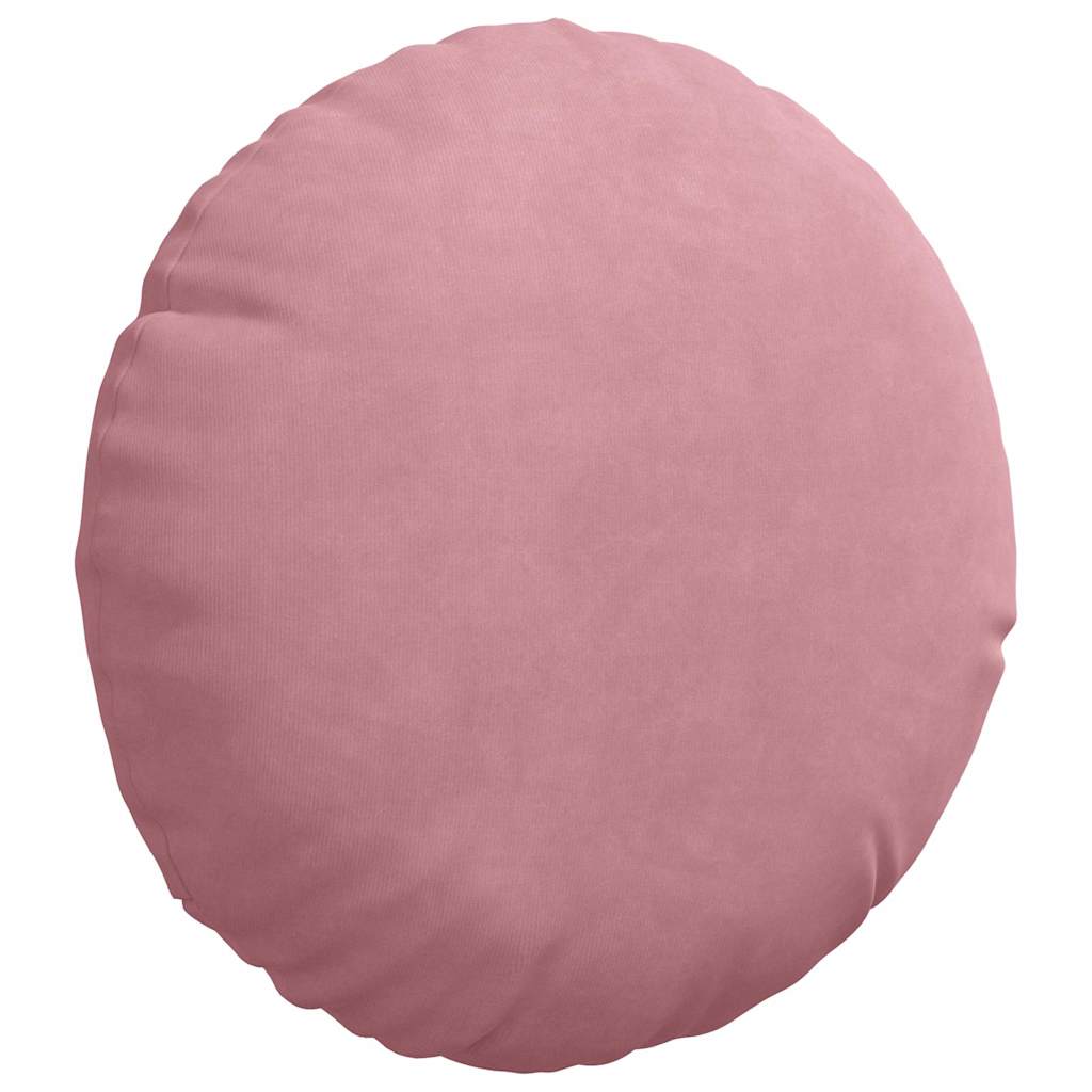 Cuscini per Seduta 2 pcs Rosa Ã˜ 40 x 13 cm Velluto