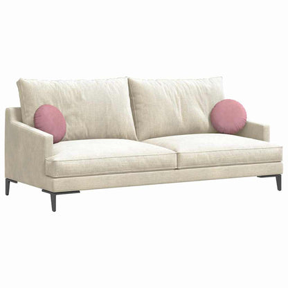 Cuscini per Seduta 2 pcs Rosa Ã˜ 40 x 13 cm Velluto