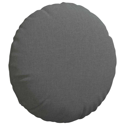 Cuscini per Seduta 2 pcs Grigio scuro Ã˜40 x 13 cm Tessuto