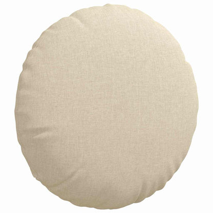 Cuscini per Seduta 2 pcs Crema Ã˜40 x 13 cm Tessuto