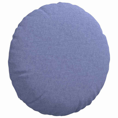 Cuscini per Seduta 2 pcs Blu jeans Ã˜40 x 13 cm Tessuto