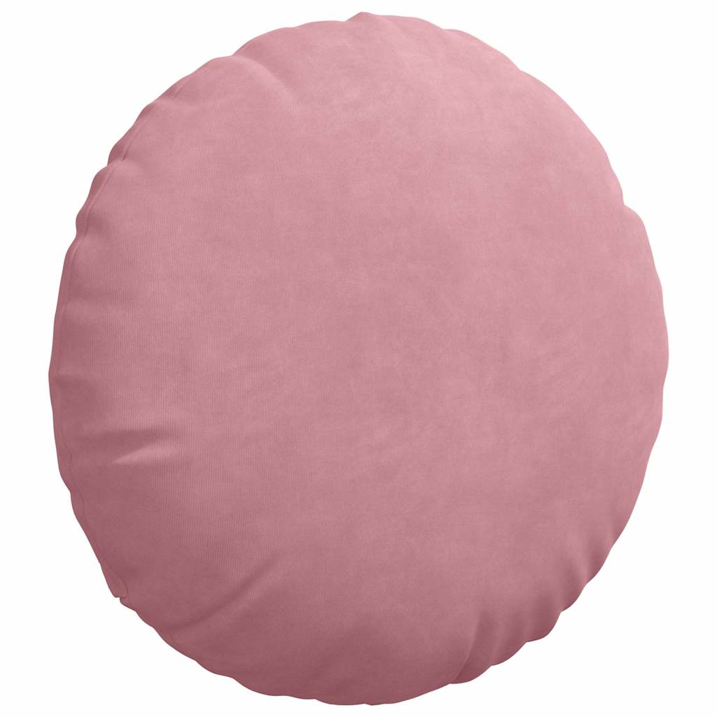 Cuscini per Seduta 2 pcs Rosa Ã˜ 40 x 13 cm Velluto