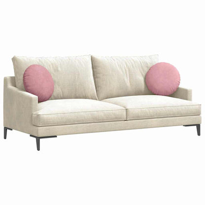 Cuscini per Seduta 2 pcs Rosa Ã˜ 40 x 13 cm Velluto