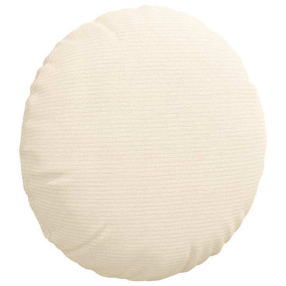 Cuscini per Seduta 2 pcs Crema Ã˜ 40 cm Tessuto in Cords
