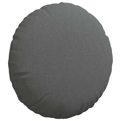 Cuscini per Seduta 2 pcs Grigio scuro Ã˜50 x 19 cm Tessuto