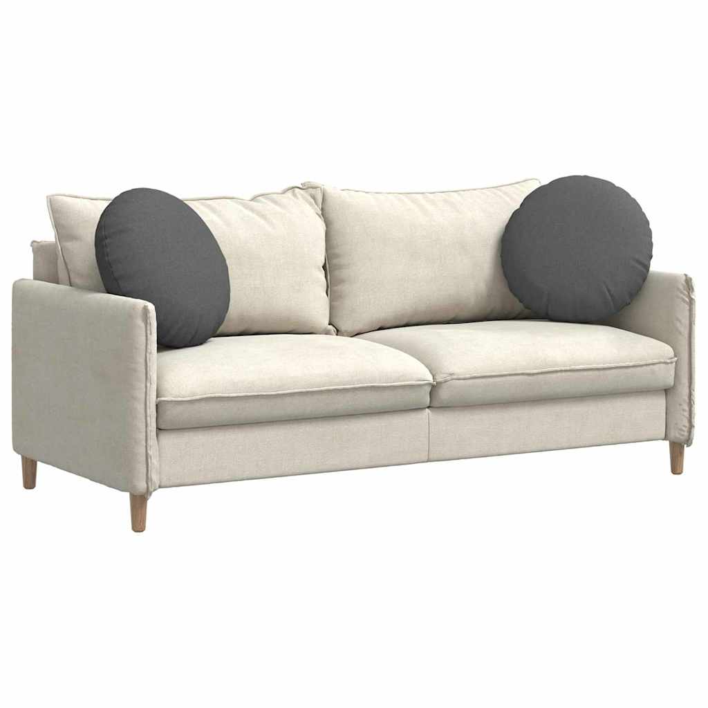 Cuscini per Seduta 2 pcs Grigio scuro Ã˜50 x 19 cm Tessuto