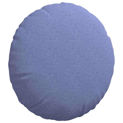 Cuscini per Seduta 2 pcs Blu jeans Ã˜50 x 19 cm Tessuto