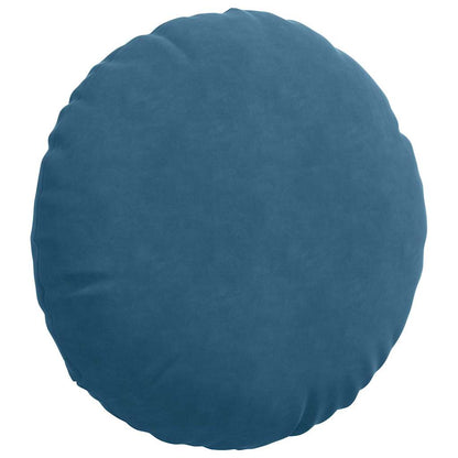 Cuscini per Seduta 2 pcs Blu Ã˜ 40 x 13 cm Velluto