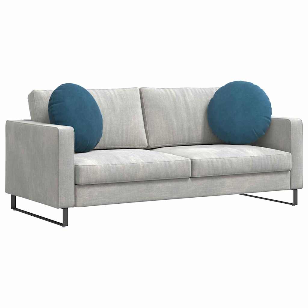 Cuscini per Seduta 2 pcs Blu Ã˜ 40 x 13 cm Velluto