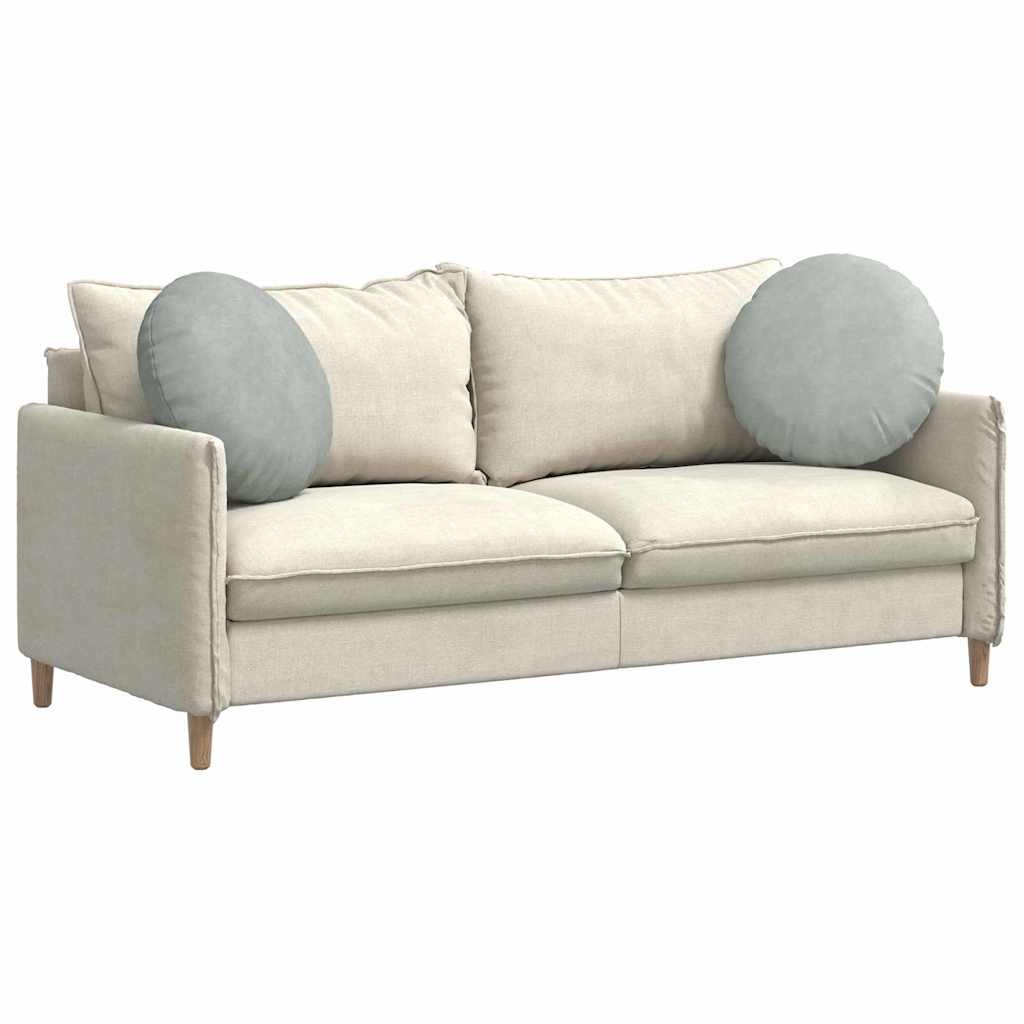 Cuscini per Seduta 2 pcs Grigio chiaro Ã˜ 40 x 13 cm Velluto