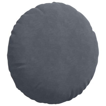 Cuscini per Seduta 2 pcs Grigio scuro Ã˜ 40 x 13 cm Velluto