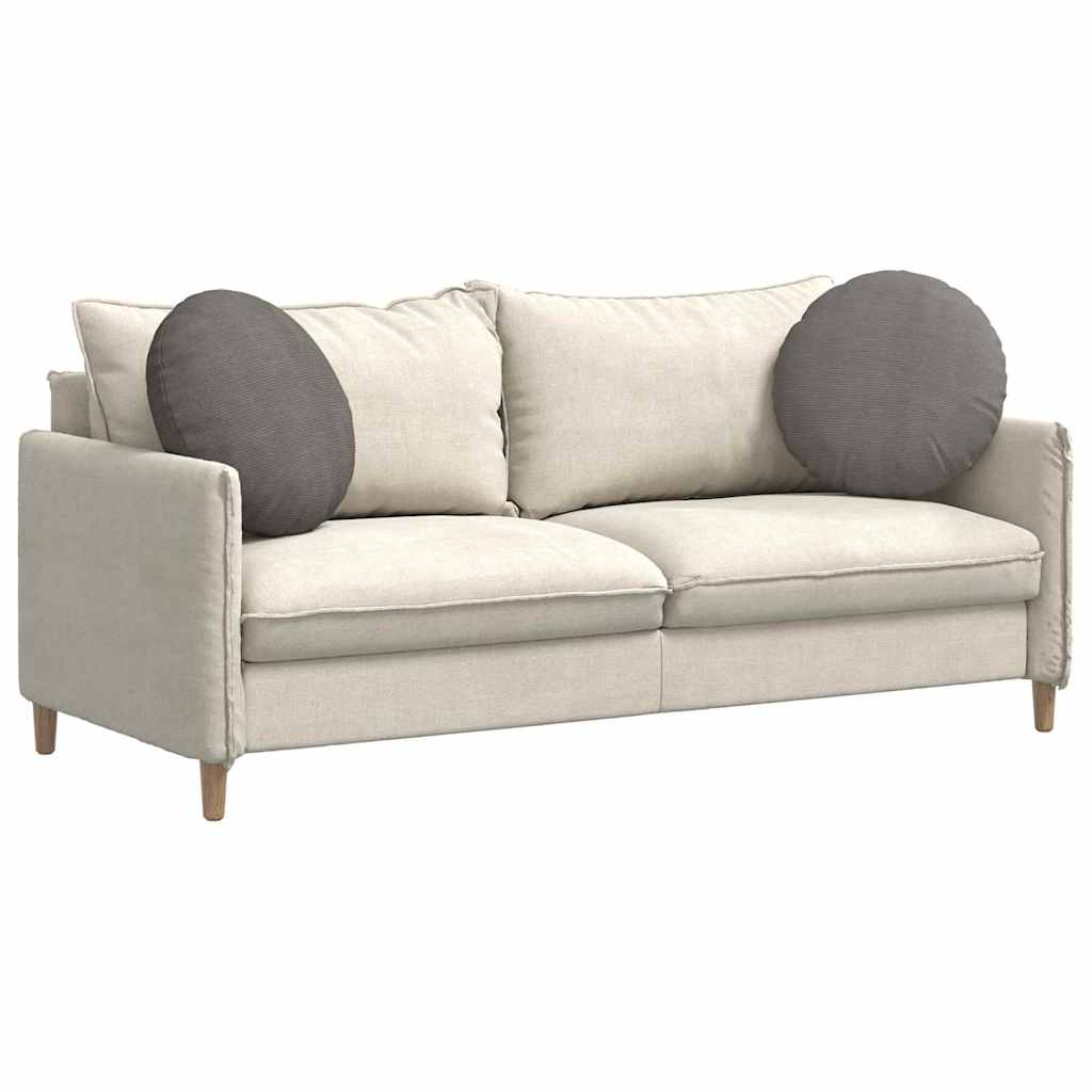 Cuscini per Seduta 2 pcs Grigio chiaro ÃƒËœ 50 cm Tessuto in Cords
