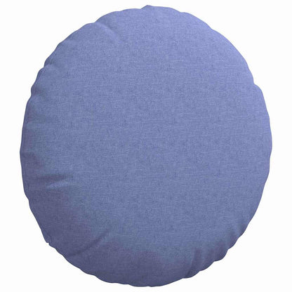 Cuscini per Seduta 2 pcs Blu jeans Ã˜60 x 21 cm Tessuto