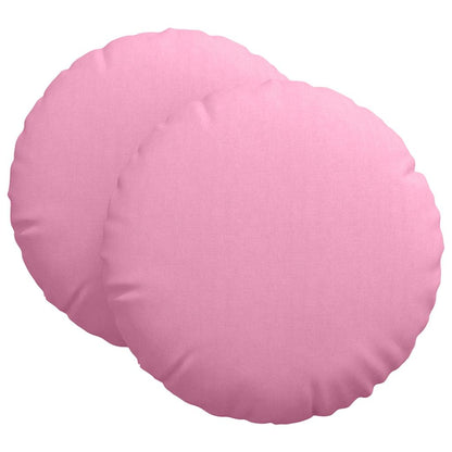 Cuscini per Seduta 2 pcs Rosa Ã˜60 x 21 cm Tessuto