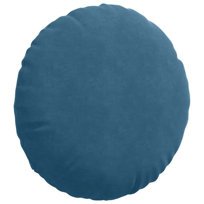 Cuscini per Seduta 2 pcs Blu Ã˜ 40 x 13 cm Velluto