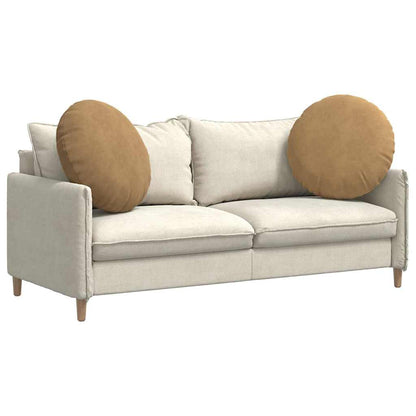 Cuscini per Seduta 2 pcs Marrone Ã˜ 40 x 13 cm Velluto
