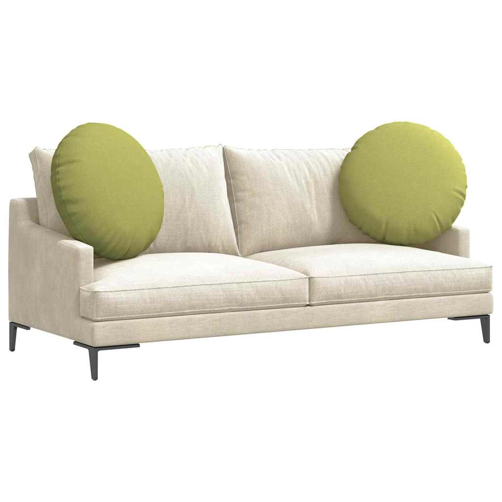 Cuscini per Seduta 2 pcs Verde chiaro Ã˜80 x 29 cm Tessuto