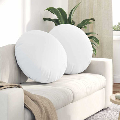 Cuscini per Seduta 2 pcs Bianco Ã˜80 x 29 cm Tessuto