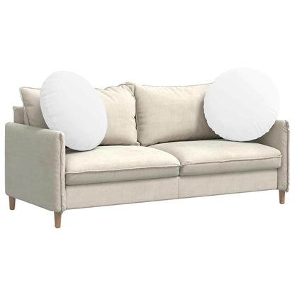 Cuscini per Seduta 2 pcs Bianco Ã˜80 x 29 cm Tessuto