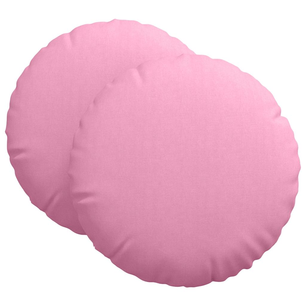 Cuscini per Seduta 2 pcs Rosa Ã˜80 x 29 cm Tessuto