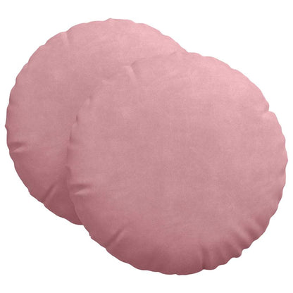 Cuscini per Seduta 2 pcs Rosa Ã˜ 80 x 29 cm Velluto