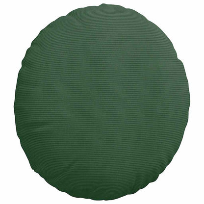 Cuscini per Seduta 2 pcs Verde Scuro Ã˜ 80 cm Tessuto in Cords