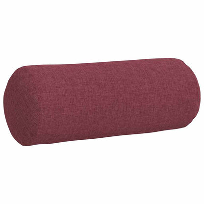 Cuscini a rullo 2 pcs Rosso Vino Ã˜ 15 x 40 cm Tessuto