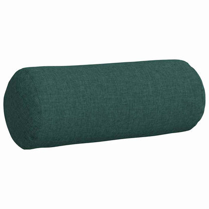 Cuscini a rullo 2 pcs Verde Scuro Ã˜ 15 x 40 cm Tessuto