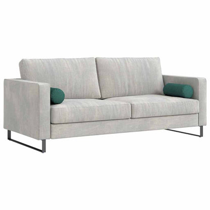 Cuscini a rullo 2 pcs Verde Scuro Ã˜ 15 x 40 cm Tessuto