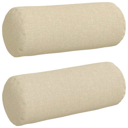 Cuscini a rullo 2 pcs Crema Ã˜ 15 x 40 cm Tessuto