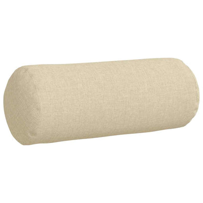 Cuscini a rullo 2 pcs Crema Ã˜ 15 x 40 cm Tessuto