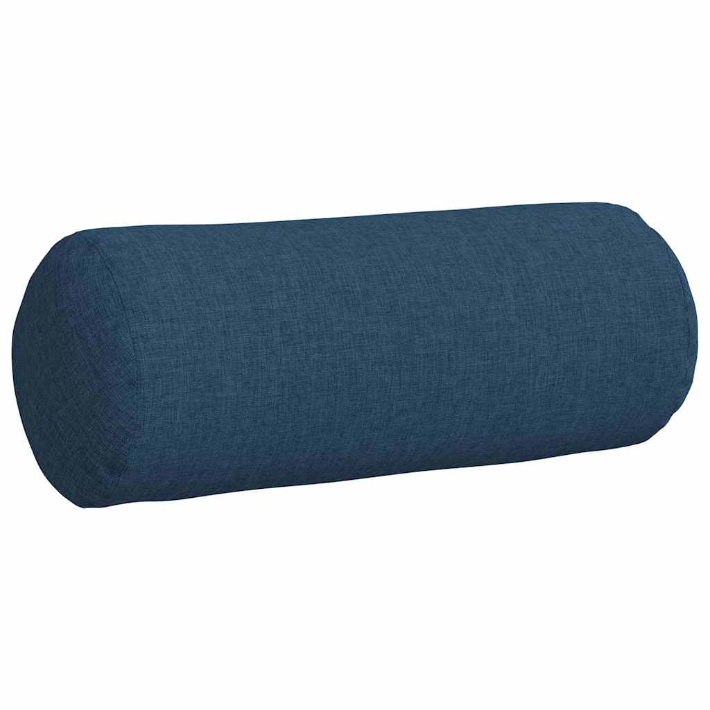 Cuscini a rullo 2 pcs Blu Ã˜ 15 x 40 cm Tessuto