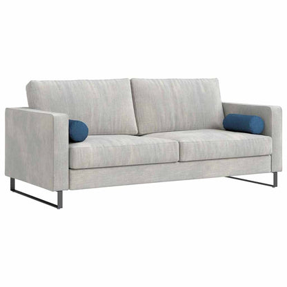 Cuscini a rullo 2 pcs Blu Ã˜ 15 x 40 cm Tessuto