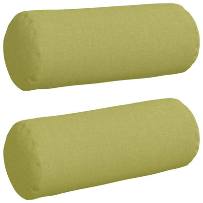 Cuscini a rullo 2 pcs Verde chiaro Ã˜ 15 x 40 cm Tessuto