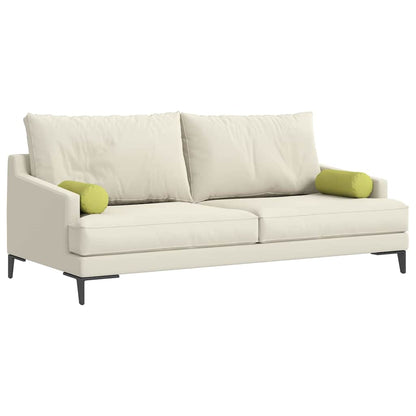 Cuscini a rullo 2 pcs Verde chiaro Ã˜ 15 x 40 cm Tessuto
