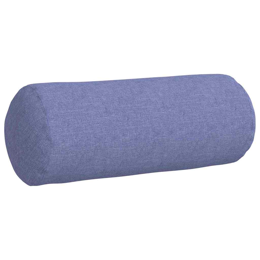 Cuscini a rullo 2 pcs Blu jeans Ã˜ 15 x 40 cm Tessuto