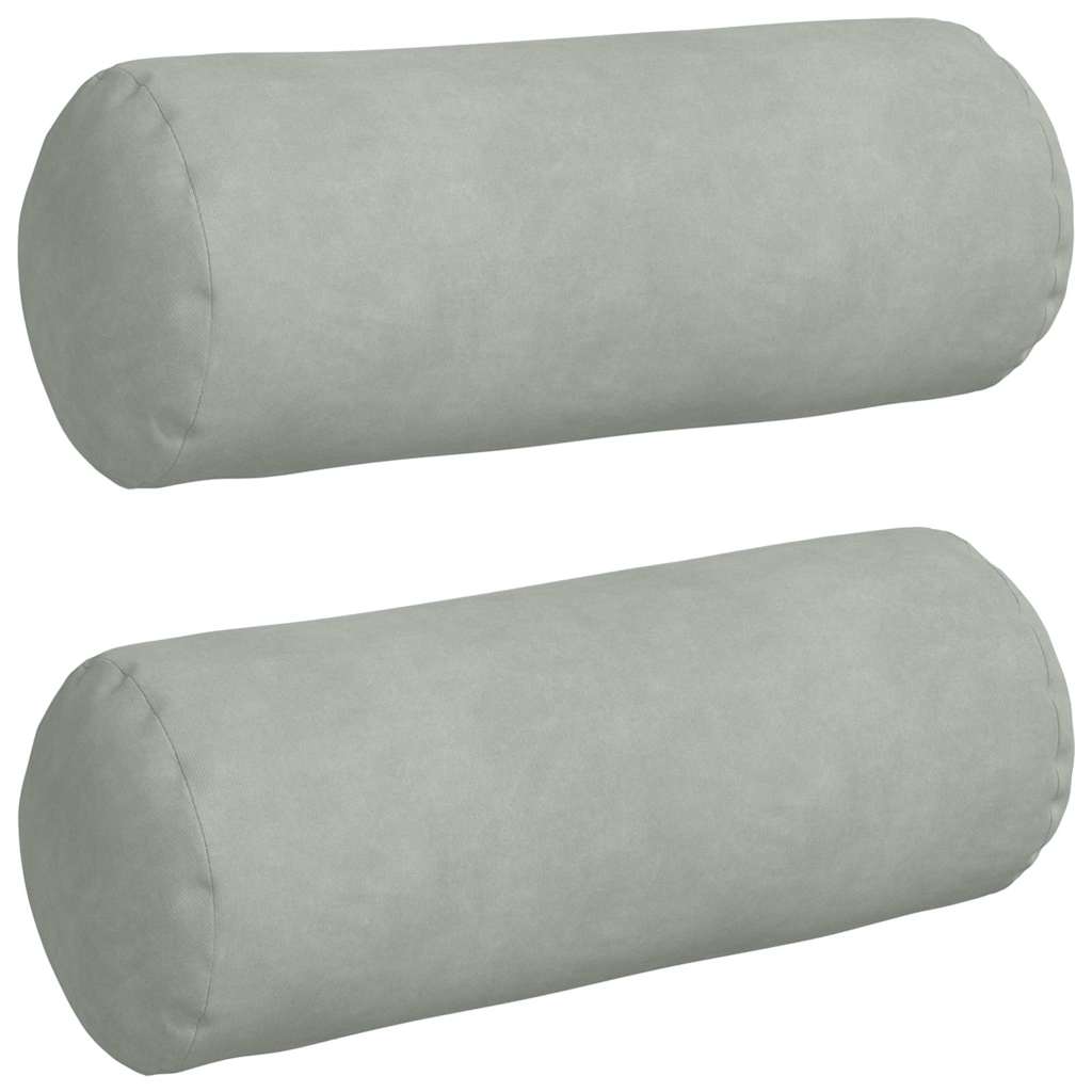 Cuscini a rullo 2 pcs Grigio chiaro Ã˜ 15 x 40 cm
