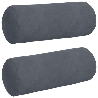 Cuscini a rullo 2 pcs Grigio scuro Ã˜ 15 x 40 cm