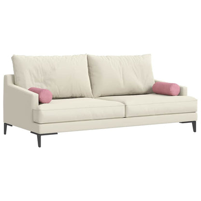 Cuscini a rullo 2 pcs Rosa Ã˜ 15 x 40 cm Tessuto in Cords