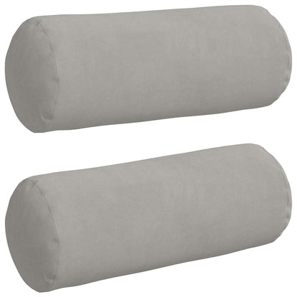 Cuscini a rullo 2 pcs Grigio chiaro Ã˜ 15 x 40 cm