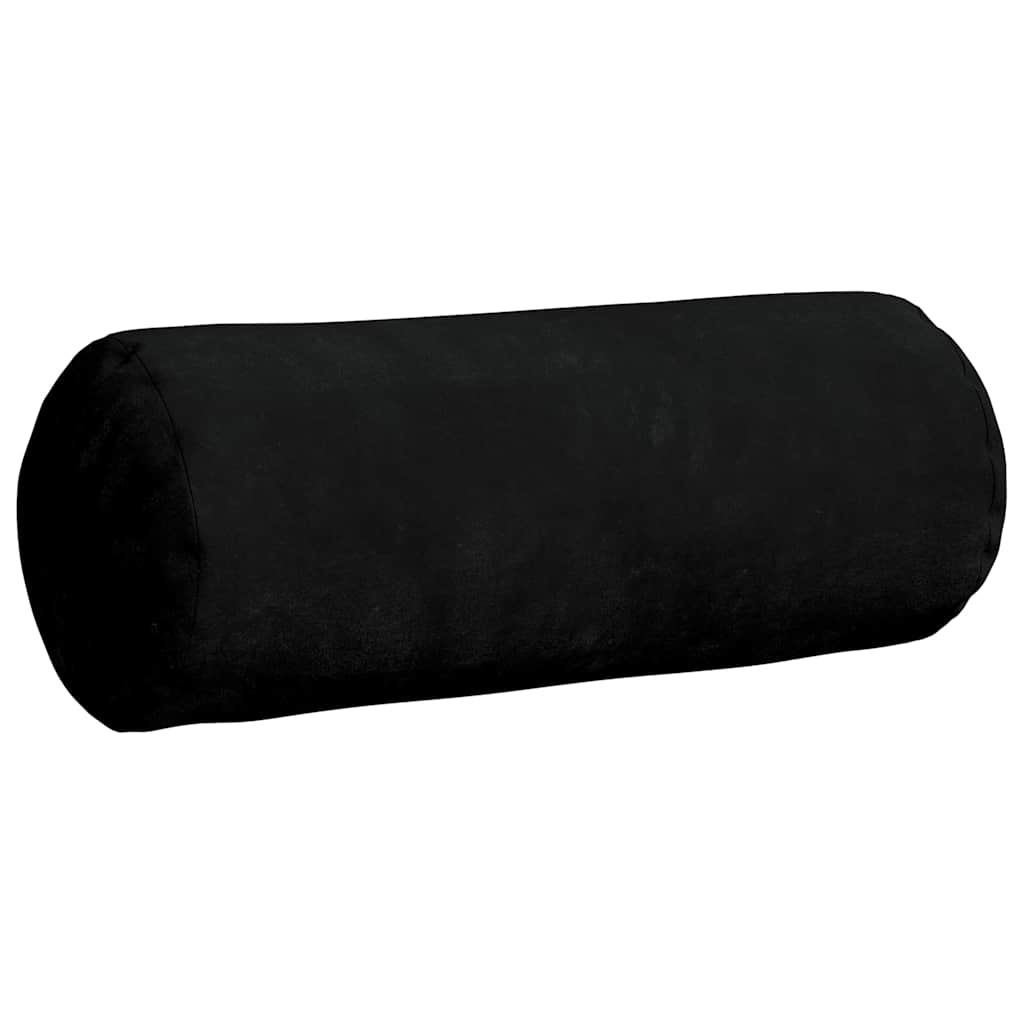 Cuscini a rullo 2 pcs Nero Ã˜ 15 x 40 cm Tessuto in Microfibra