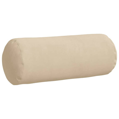 Cuscini a rullo 2 pcs Crema Ã˜ 15 x 40 cm Tessuto in Microfibra