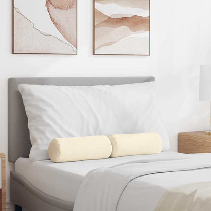 Cuscini a rullo 2 pcs Crema Ã˜ 15 x 40 cm Tessuto in Cords