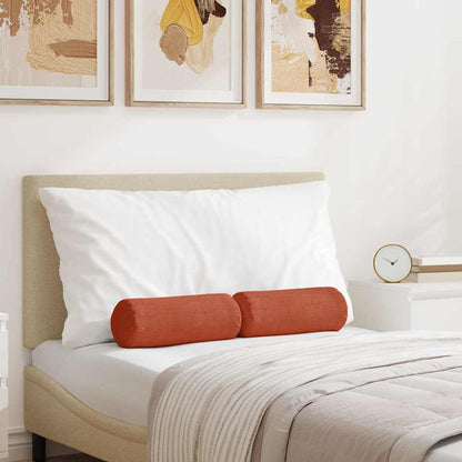 Cuscini a rullo 2 pcs Rosso Arancio ÃƒËœ 15 x 40 cm