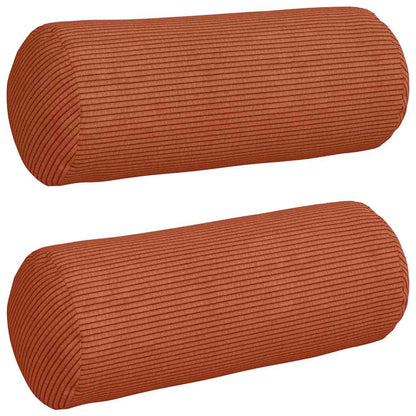 Cuscini a rullo 2 pcs Rosso Arancio ÃƒËœ 15 x 40 cm